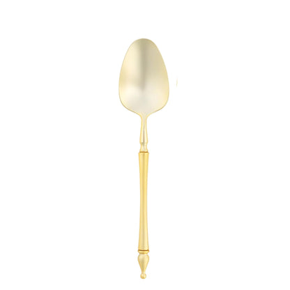 Majestic Flatware Plastic Gold Tea Spoons Disposable Spoons Magestic