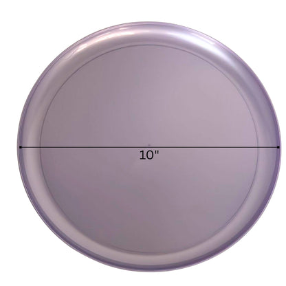 COMBO SET The Edge Collection 10" & 7" Pearlized Lavender Plastic Dinnerware Combo Disposable Plates SIMCA Collection