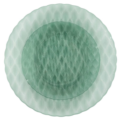 10"&7" Green Plastic Plates Combo Set:Timeless