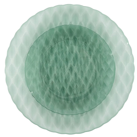 10"&7" Green Plastic Plates Combo Set:Timeless