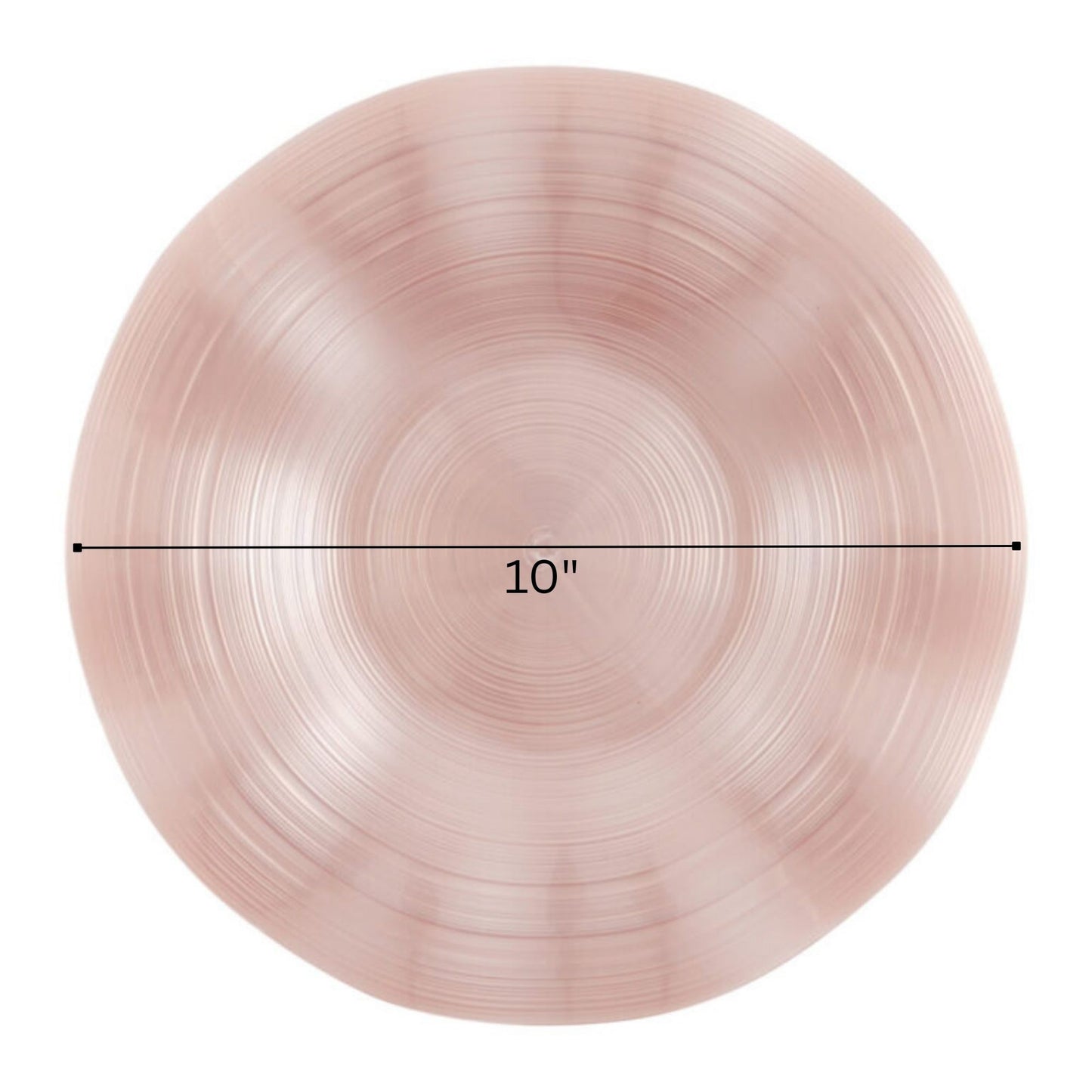 COMBO SET Ribbed Collection 10" & 7" Pink Pearl Plastic Dinnerware Combo Disposable Plates SIMCHA Collection