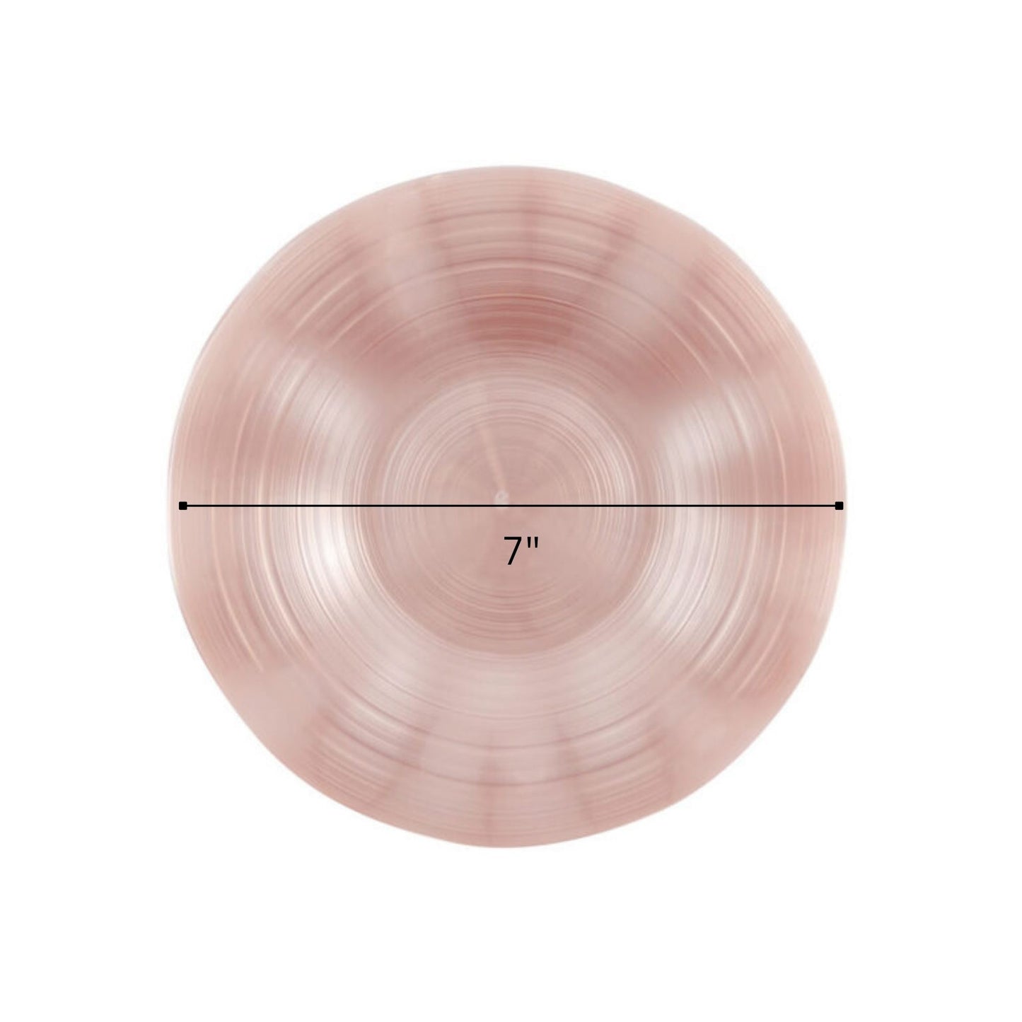 COMBO SET Ribbed Collection 10" & 7" Pink Pearl Plastic Dinnerware Combo Disposable Plates SIMCHA Collection