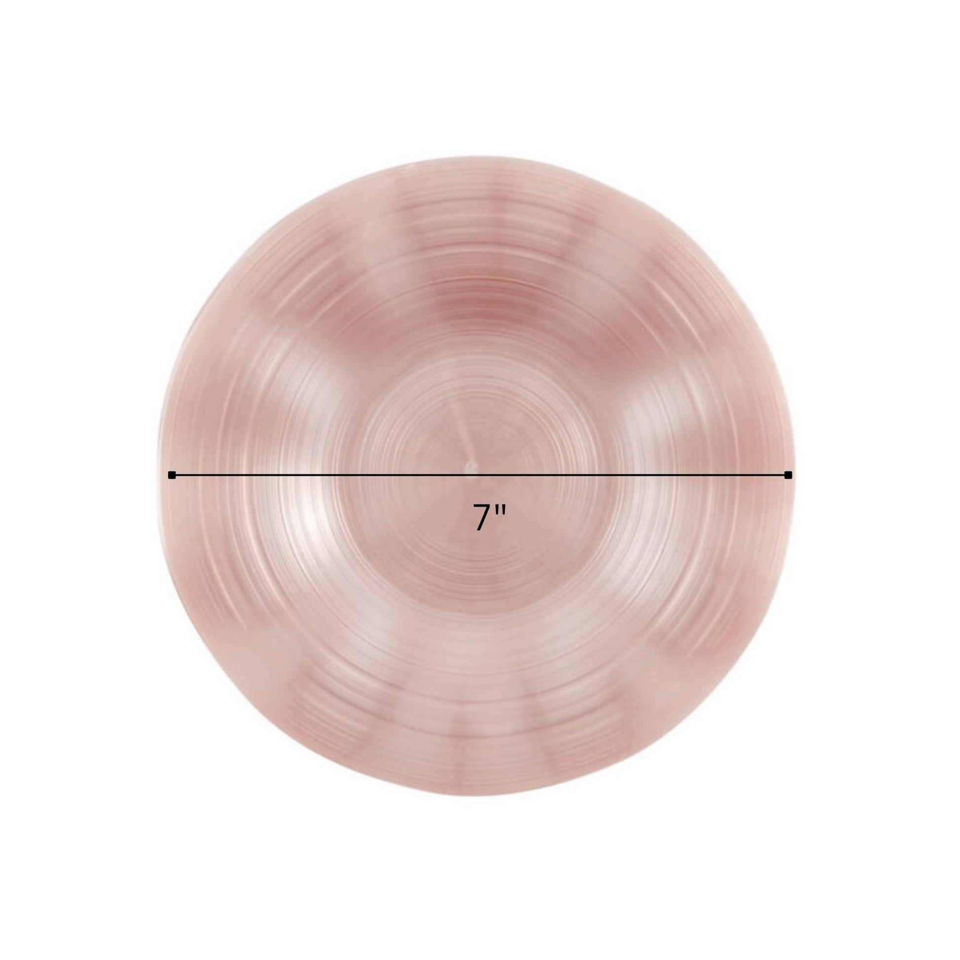 COMBO SET Ribbed Collection 10" & 7" Pink Pearl Plastic Dinnerware Combo Disposable Plates SIMCHA Collection