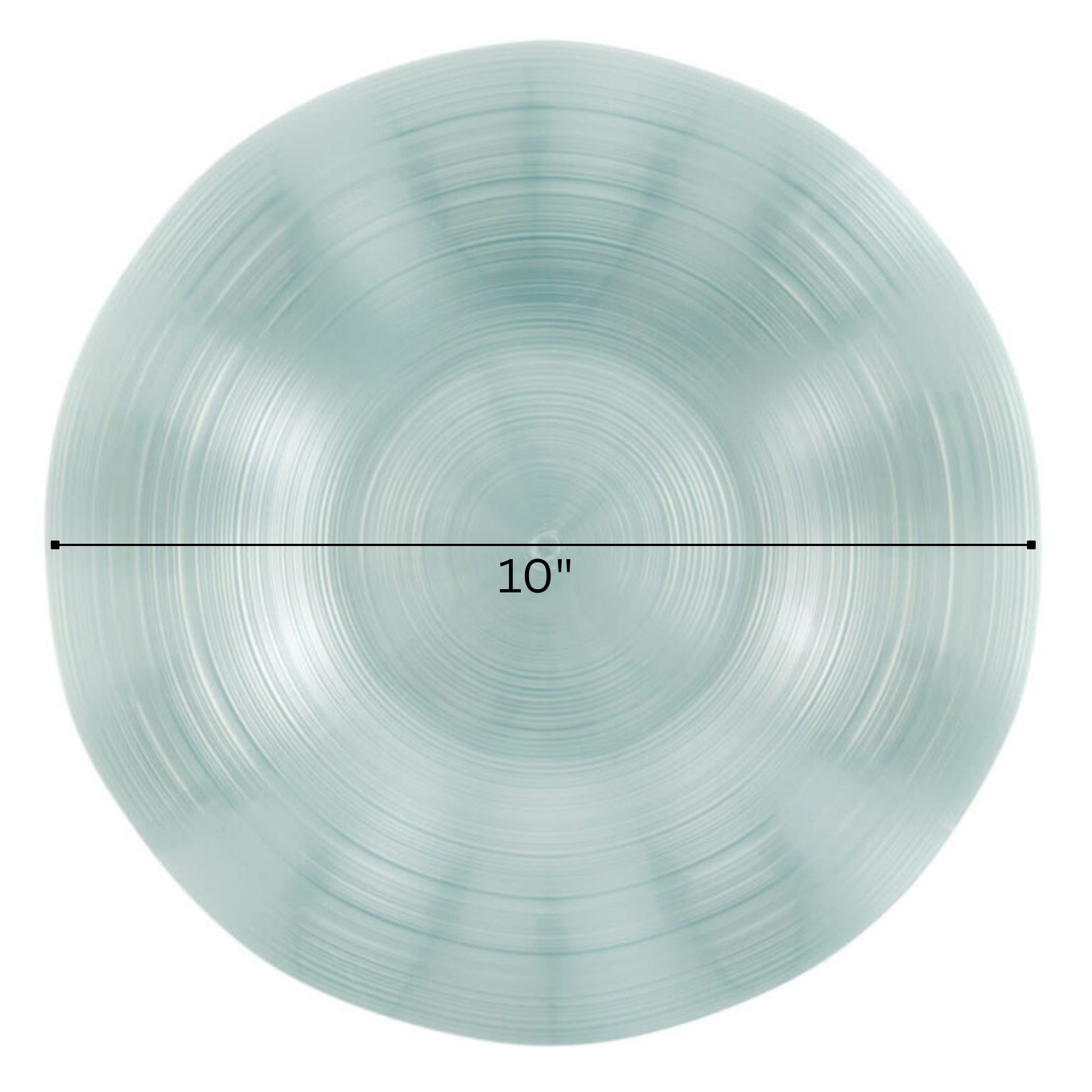 COMBO SET Ribbed Collection 10" & 7" Teal Pearl Plastic Dinnerware Combo Disposable Plates SIMCHA Collection