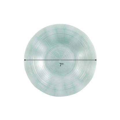 COMBO SET Ribbed Collection 10" & 7" Teal Pearl Plastic Dinnerware Combo Disposable Plates SIMCHA Collection