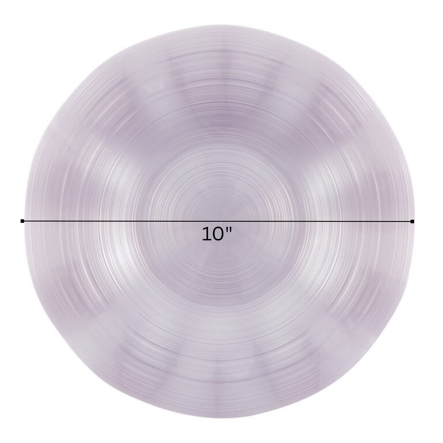 COMBO SET Ribbed Collection 10" & 7" Lavender Pearl Plastic Dinnerware Combo Disposable Plates SIMCHA Collection