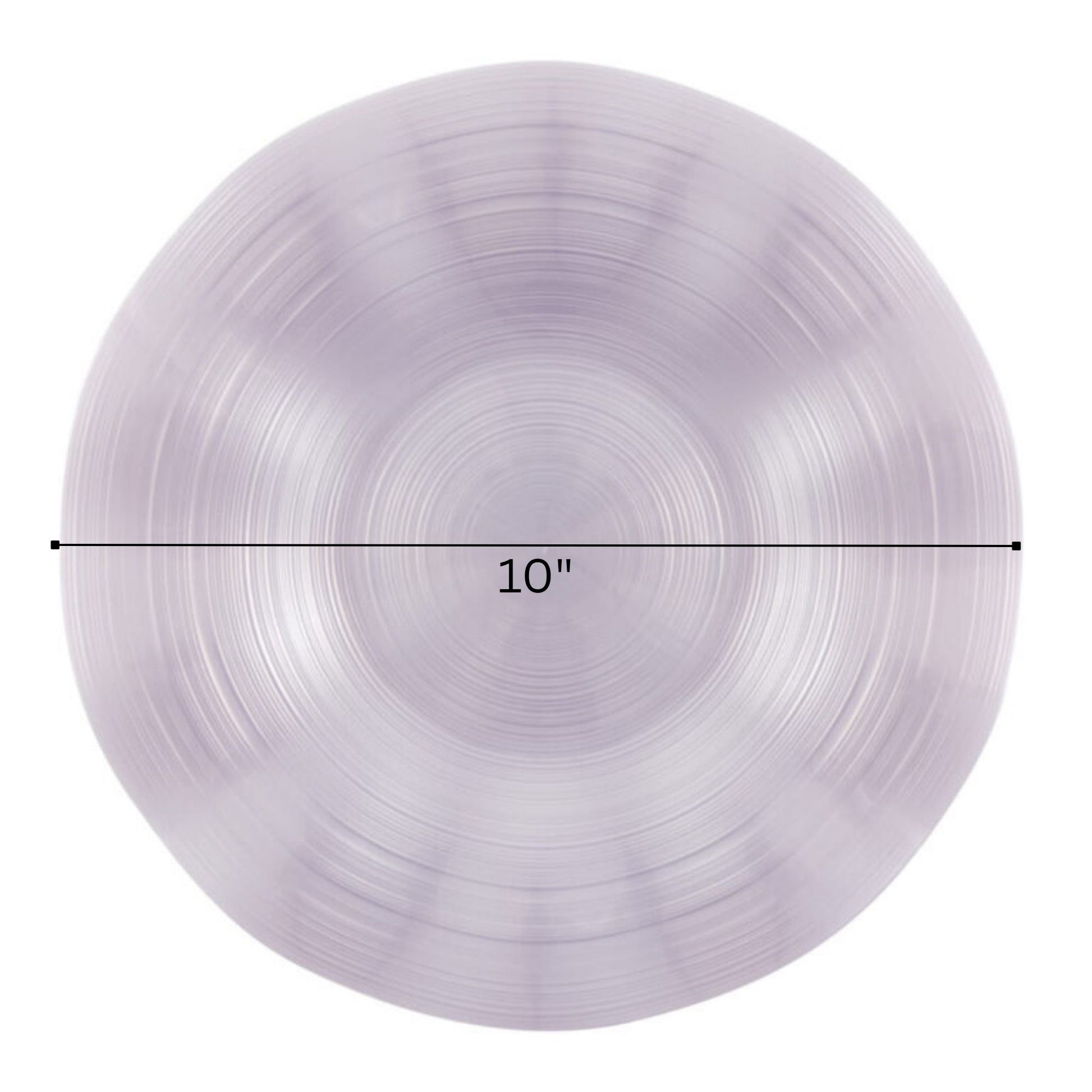 COMBO SET Ribbed Collection 10" & 7" Lavender Pearl Plastic Dinnerware Combo Disposable Plates SIMCHA Collection
