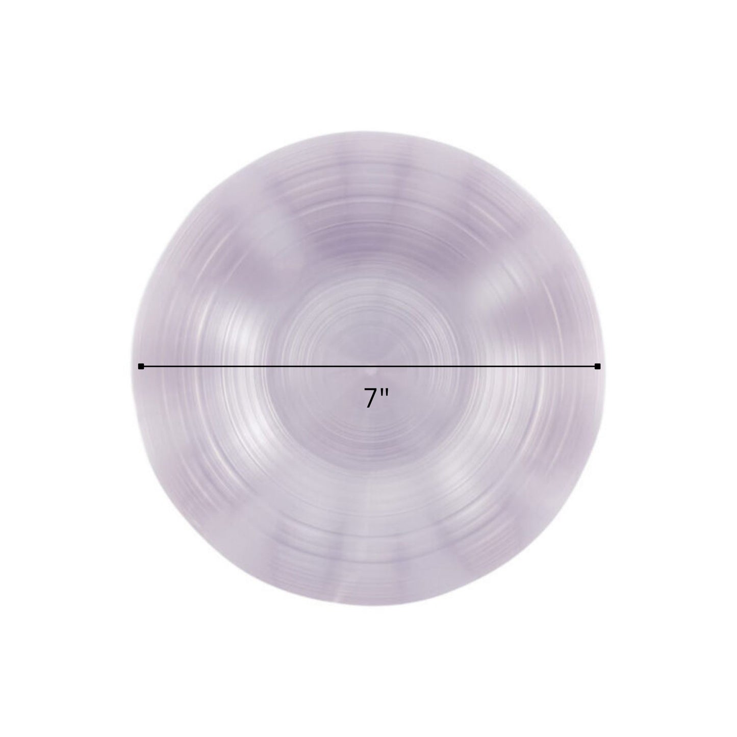 COMBO SET Ribbed Collection 10" & 7" Lavender Pearl Plastic Dinnerware Combo Disposable Plates SIMCHA Collection