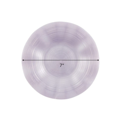 COMBO SET Ribbed Collection 10" & 7" Lavender Pearl Plastic Dinnerware Combo Disposable Plates SIMCHA Collection