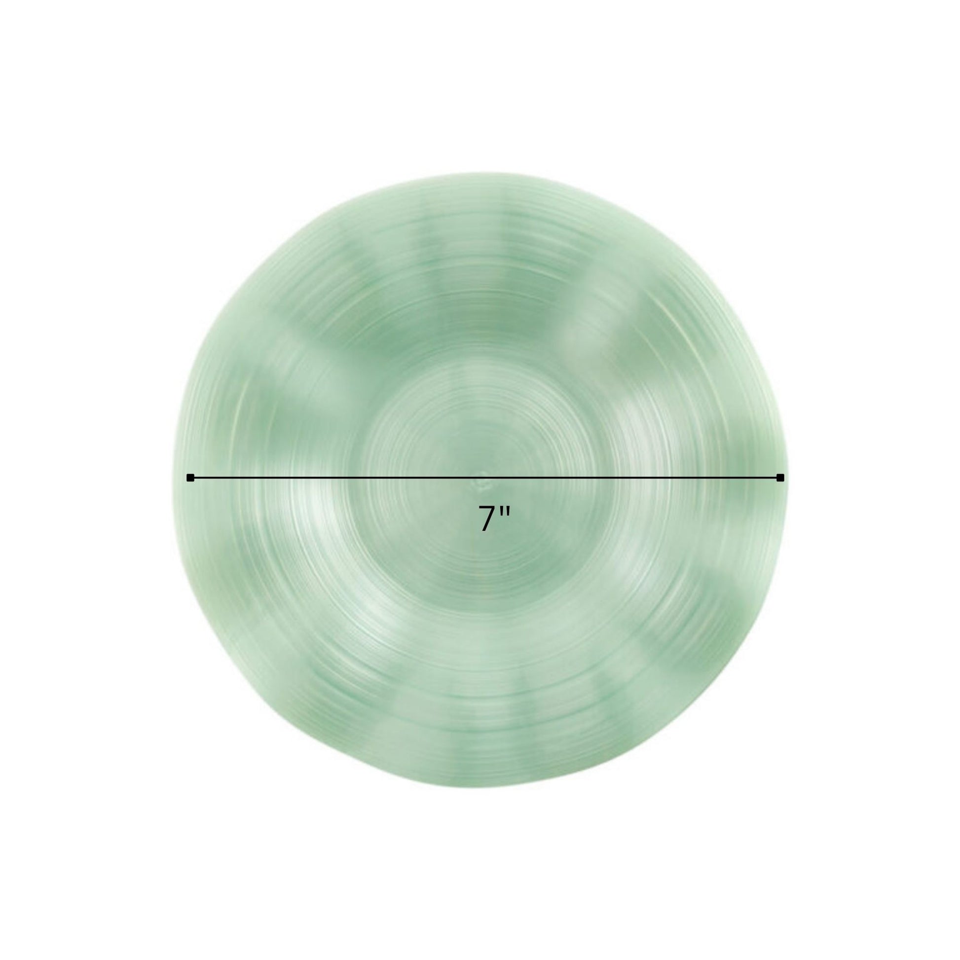 COMBO SET Ribbed Collection 10" & 7" Green Pearl Plastic Dinnerware Combo Disposable Plates SIMCHA Collection
