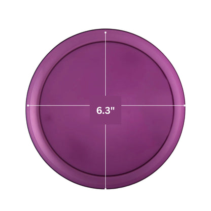 6.3"&8.6" Purple Disposable Plastic Plates COMBO Set-Edge
