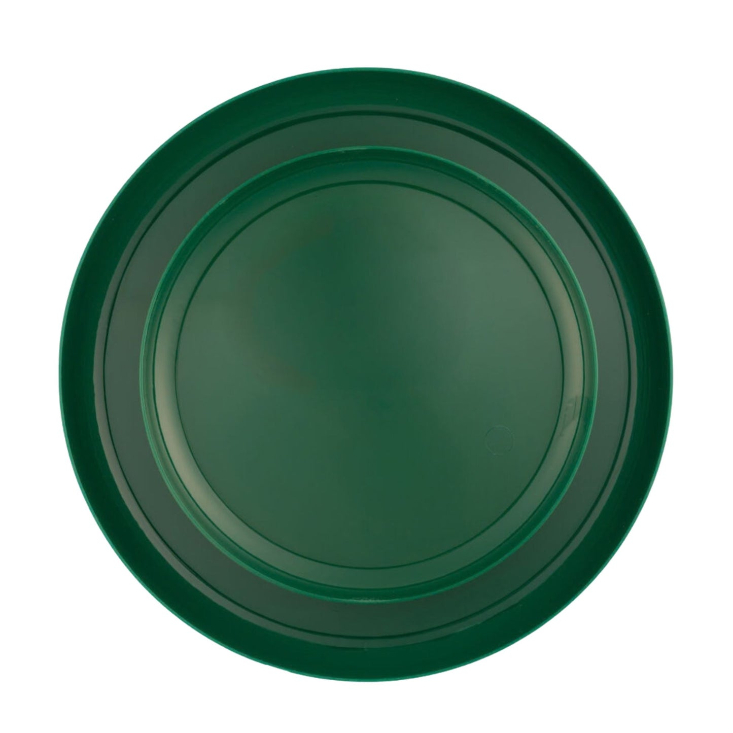 6.3"&8.6" Green Disposable Plastic Plates COMBO Set-Edge