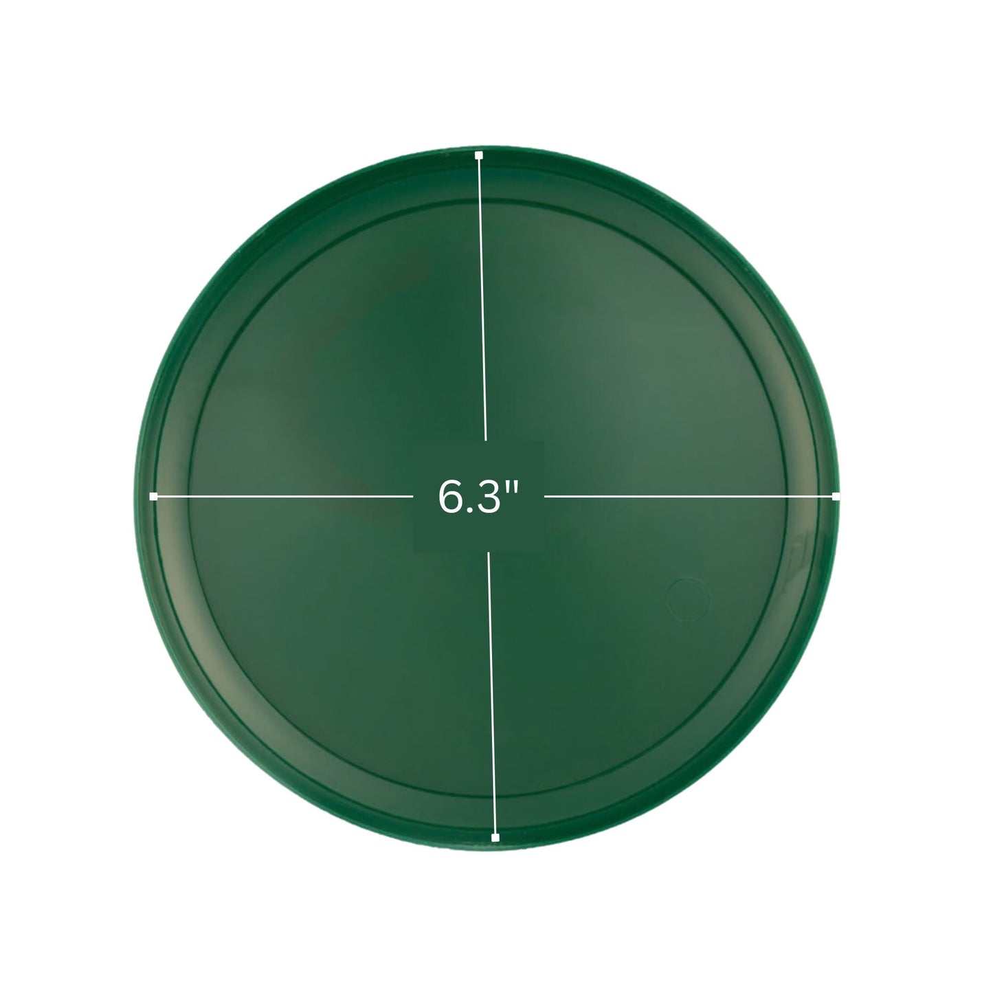 6.3"&8.6" Green Disposable Plastic Plates COMBO Set-Edge