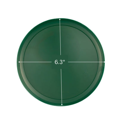 6.3"&8.6" Green Disposable Plastic Plates COMBO Set-Edge