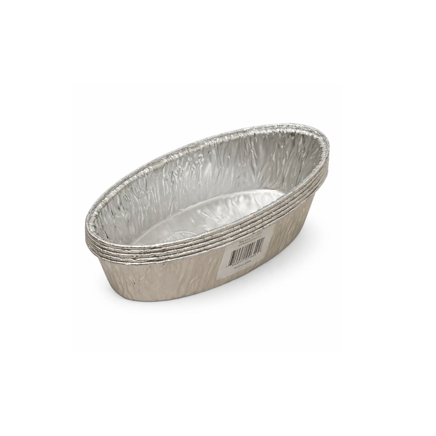 2lb Small Oval/Challa Loaf Pan Disposable Aluminum