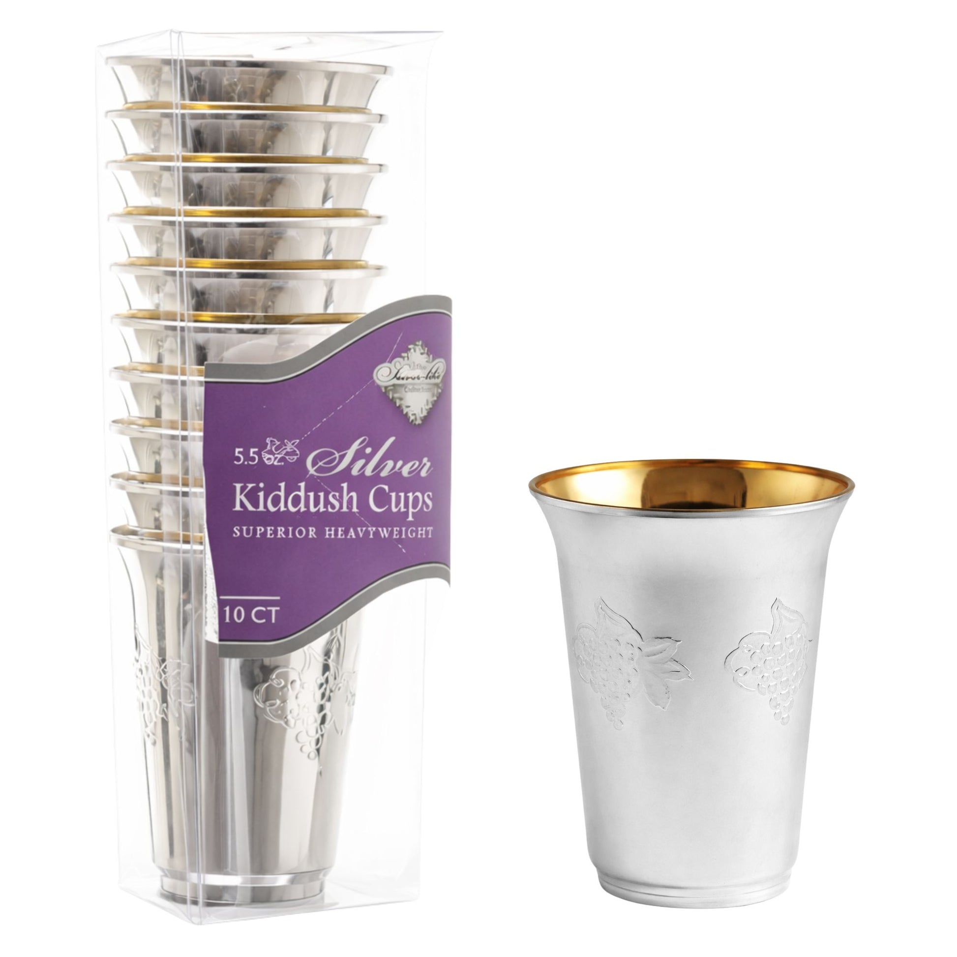 5.5oz Plastic wine Kiddush Cup Superior Heavy Weight Dispoable Cups Blue Sky