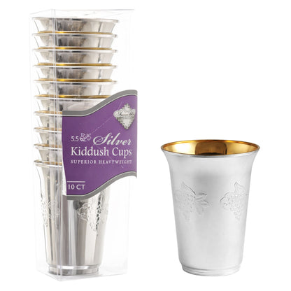 5.5oz Plastic wine Kiddush Cup Superior Heavy Weight Dispoable Cups Blue Sky