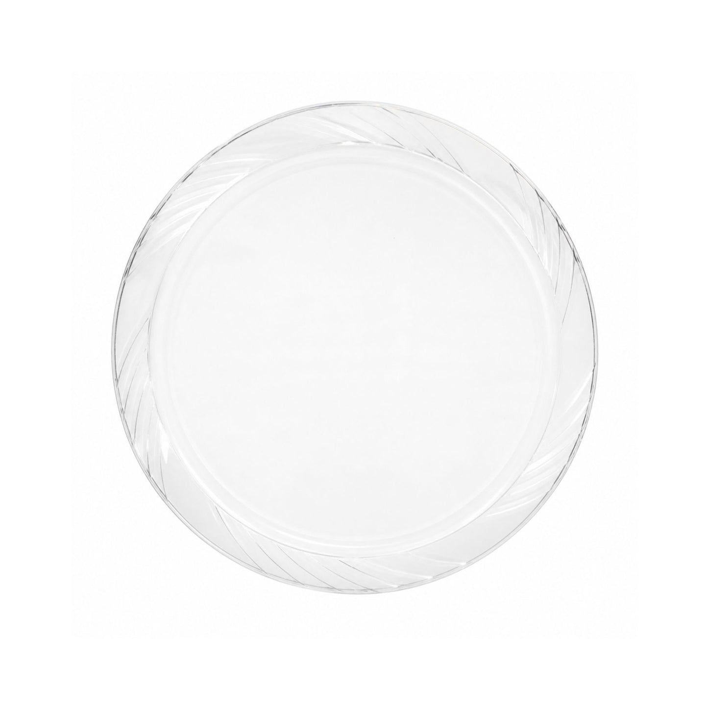 *JUMBO PACK* 7" Plates frosty Clear Lightweight Plastic Disposable Disposable Plates Blue Sky