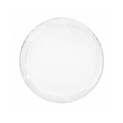 *JUMBO PACK* 7" Plates frosty Clear Lightweight Plastic Disposable Disposable Plates Blue Sky