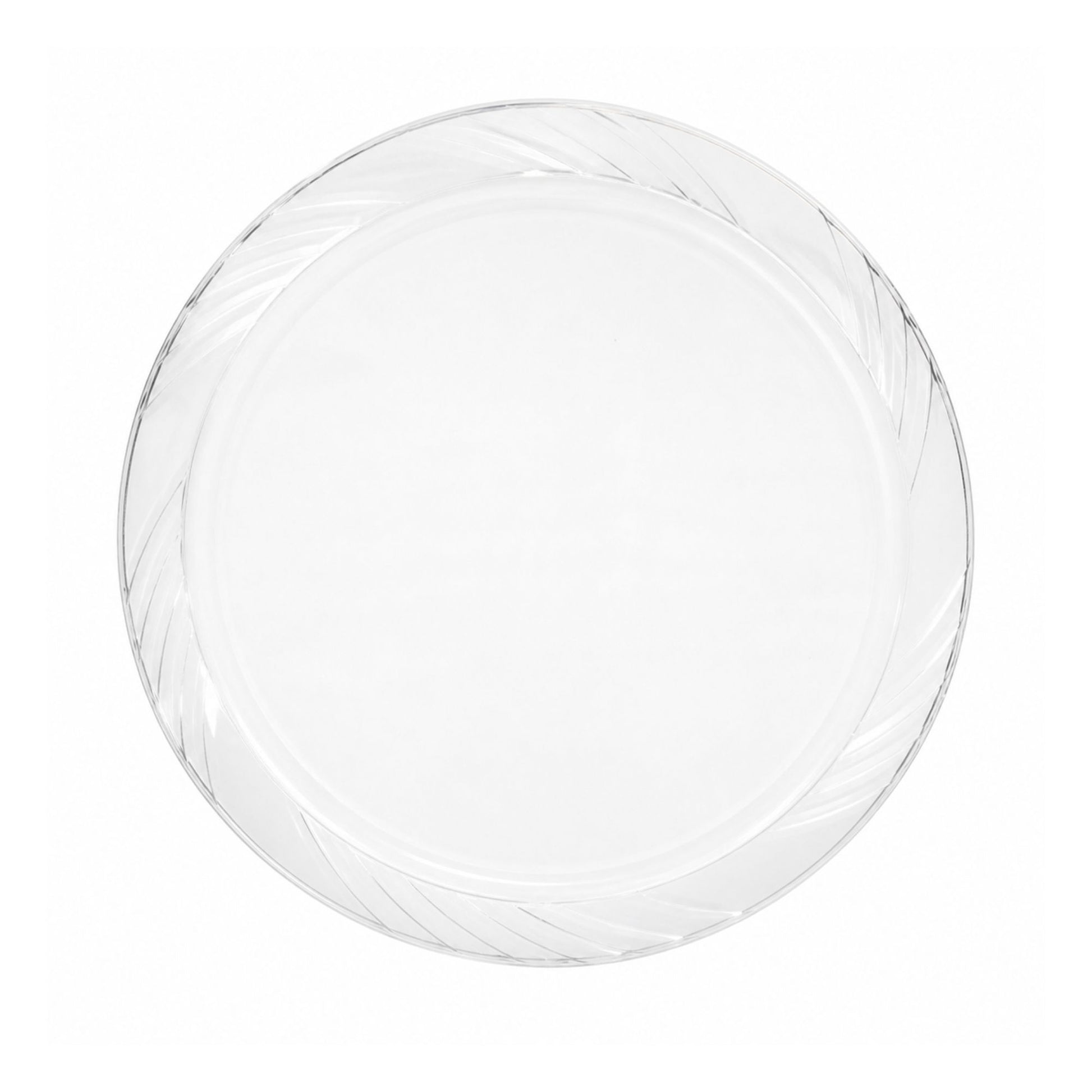 *JUMBO PACK*9" Plates frosty Clear Lightweight Plastic Disposable Disposable Plates Blue Sky