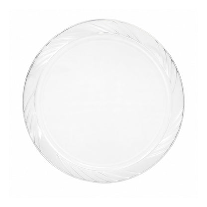 *JUMBO PACK*9" Plates frosty Clear Lightweight Plastic Disposable Disposable Plates Blue Sky