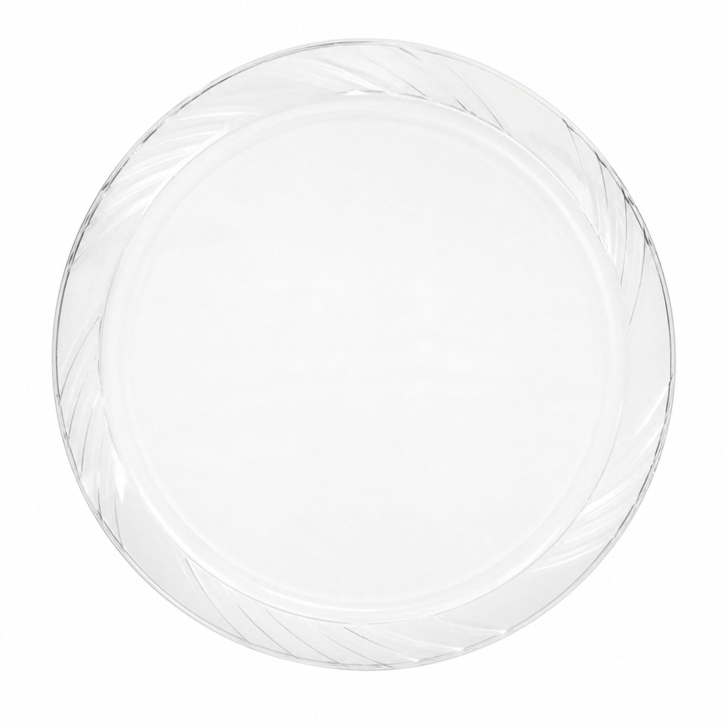 *JUMBO PACK* 10" Plates frosty Clear Lightweight Plastic Disposable Disposable Plates Blue Sky