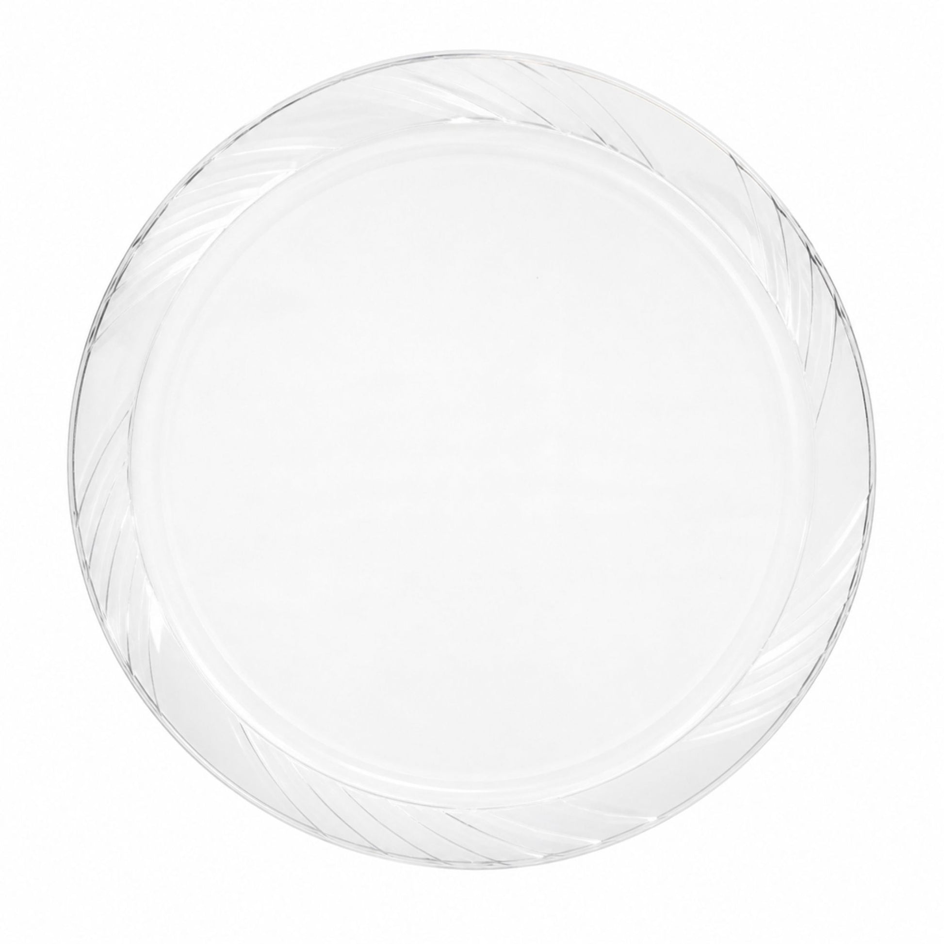 *JUMBO PACK* 10" Plates frosty Clear Lightweight Plastic Disposable Disposable Plates Blue Sky