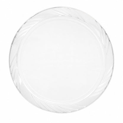 *JUMBO PACK* 10" Plates frosty Clear Lightweight Plastic Disposable Disposable Plates Blue Sky