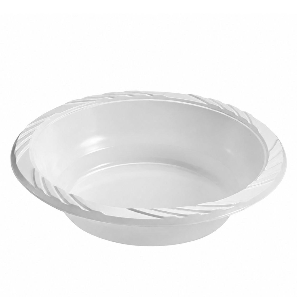 *WHOLESALE* 18oz White Dessert Bowls Lightweight Plastic 800/case Bowls VeZee