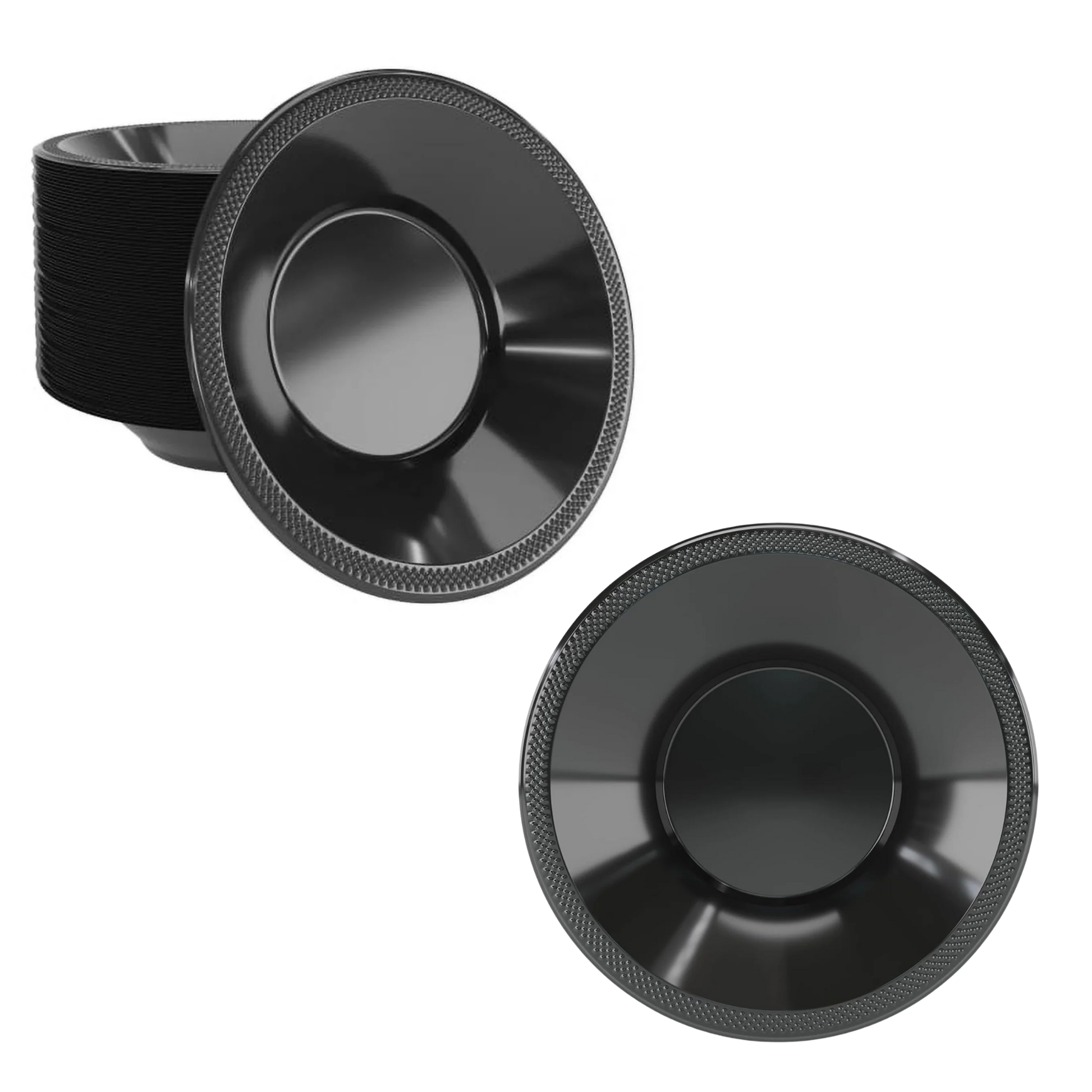 COMBO-PARTY SET: BLACK-Complete Disposable Dining Solution for Your Event Disposable Tableware Hanna K Signature