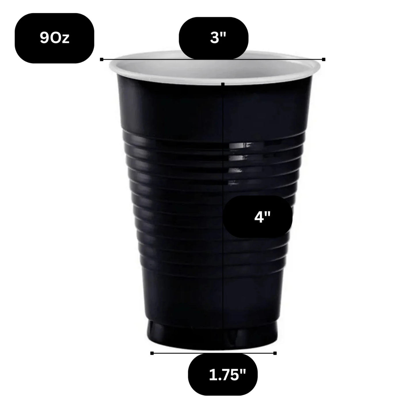COMBO-PARTY SET: BLACK-Complete Disposable Dining Solution for Your Event Disposable Tableware Hanna K Signature