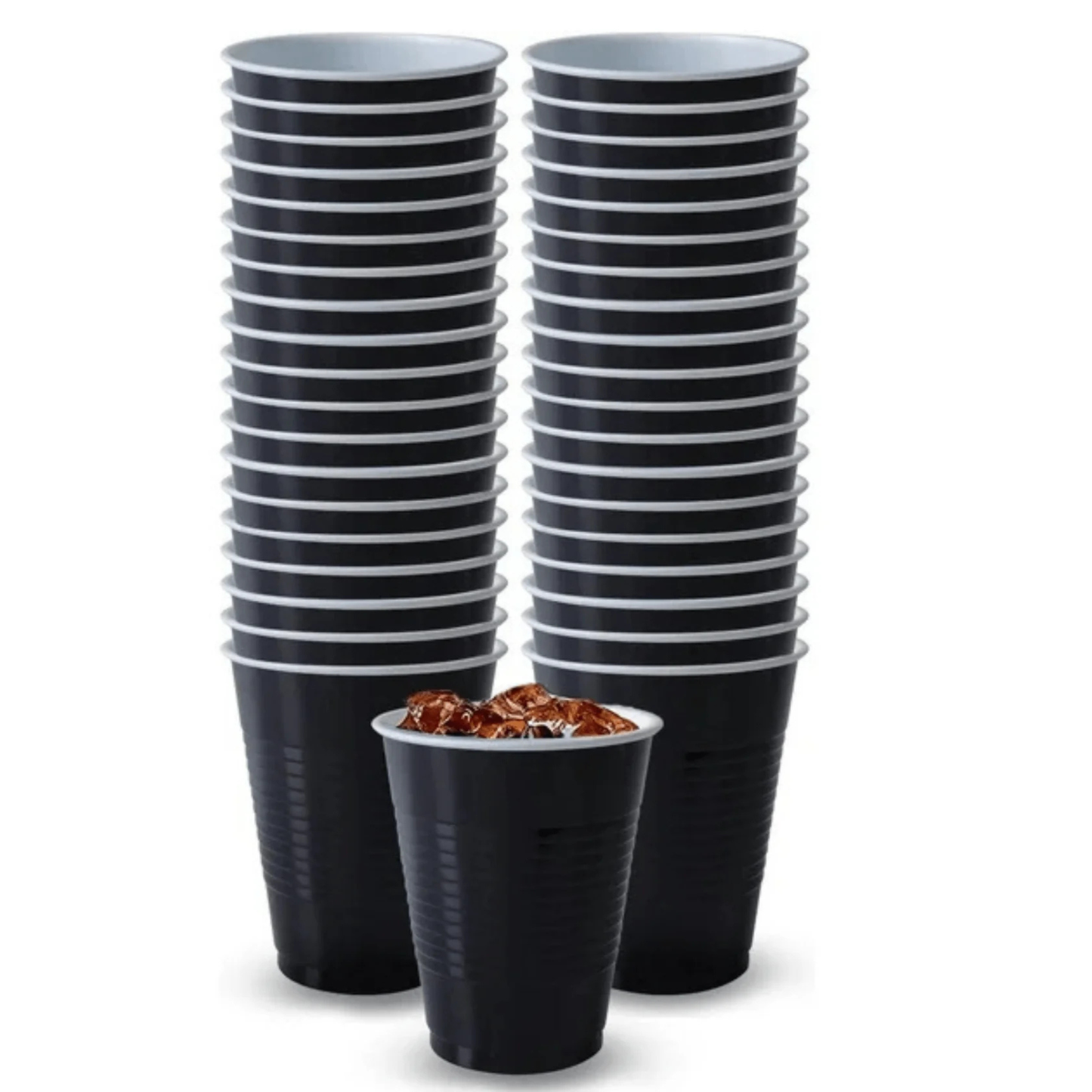 COMBO-PARTY SET: BLACK-Complete Disposable Dining Solution for Your Event Disposable Tableware Hanna K Signature