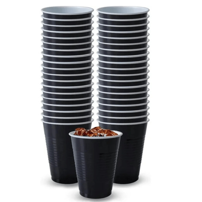 COMBO-PARTY SET: BLACK-Complete Disposable Dining Solution for Your Event Disposable Tableware Hanna K Signature