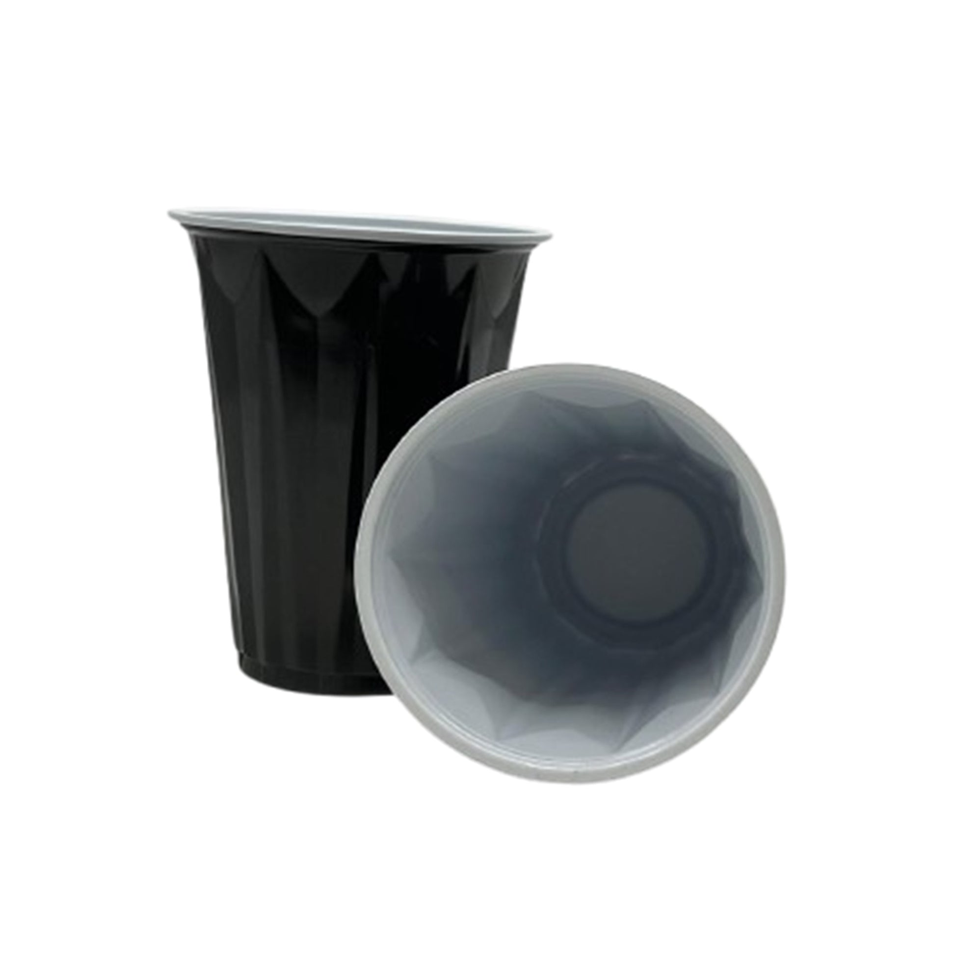 Black Plastic Party Cup 12 oz Cups Party Dimensions   