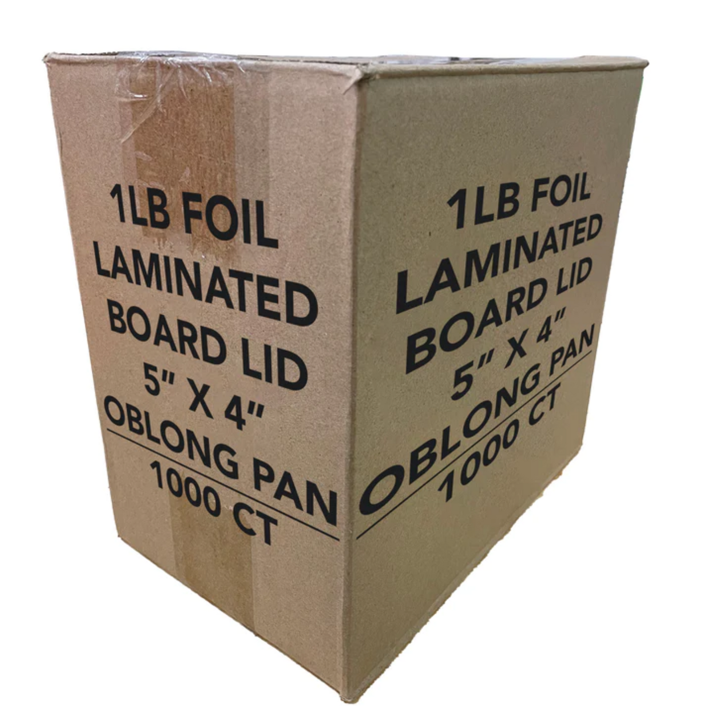 *WHOLESALE* Board Lid For 1Lb Aluminum Oblong Pan 5.5" x 4" | 1000 ct/case Disposable VeZee   