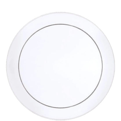 'BULK' Buffet Heavy Weight Plastic Plate Clear 9" Plastic Plates Hanna K Signature   