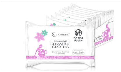 99¢ Feminine Intimate Cleansing Wipes Clarisse - 36CT personal Care CLARISSE