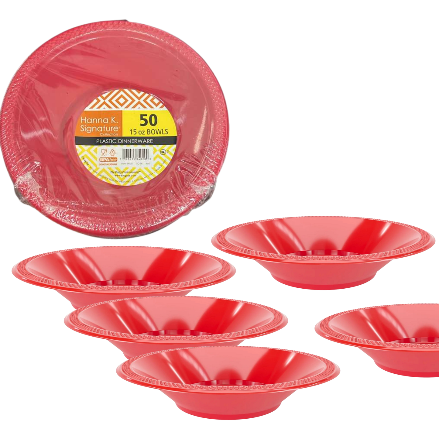 COMBO-PARTY SET: RED-Complete Disposable Dining Solution for Your Event Disposable Tableware Hanna K Signature