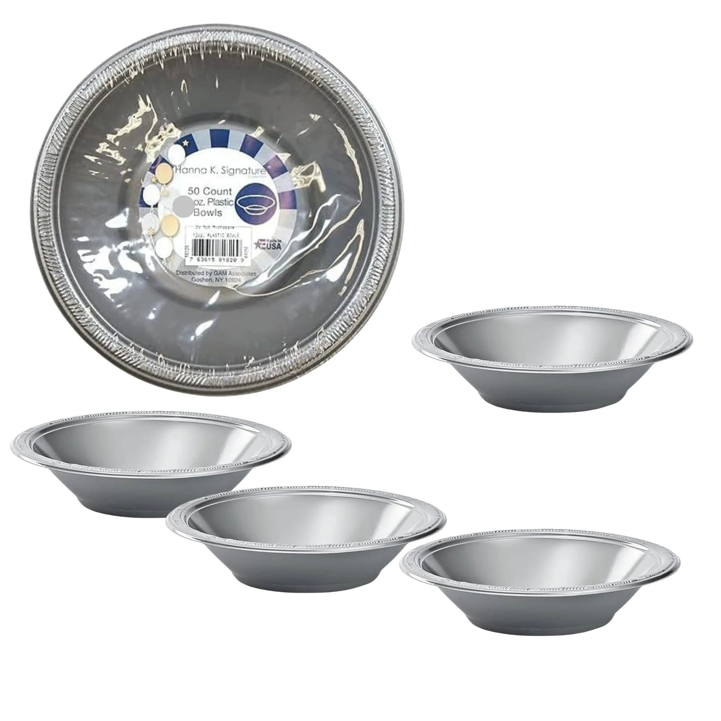 COMBO-PARTY SET: SILVER -Complete Disposable Dining Solution for Your Event Disposable Tableware Hanna K Signature