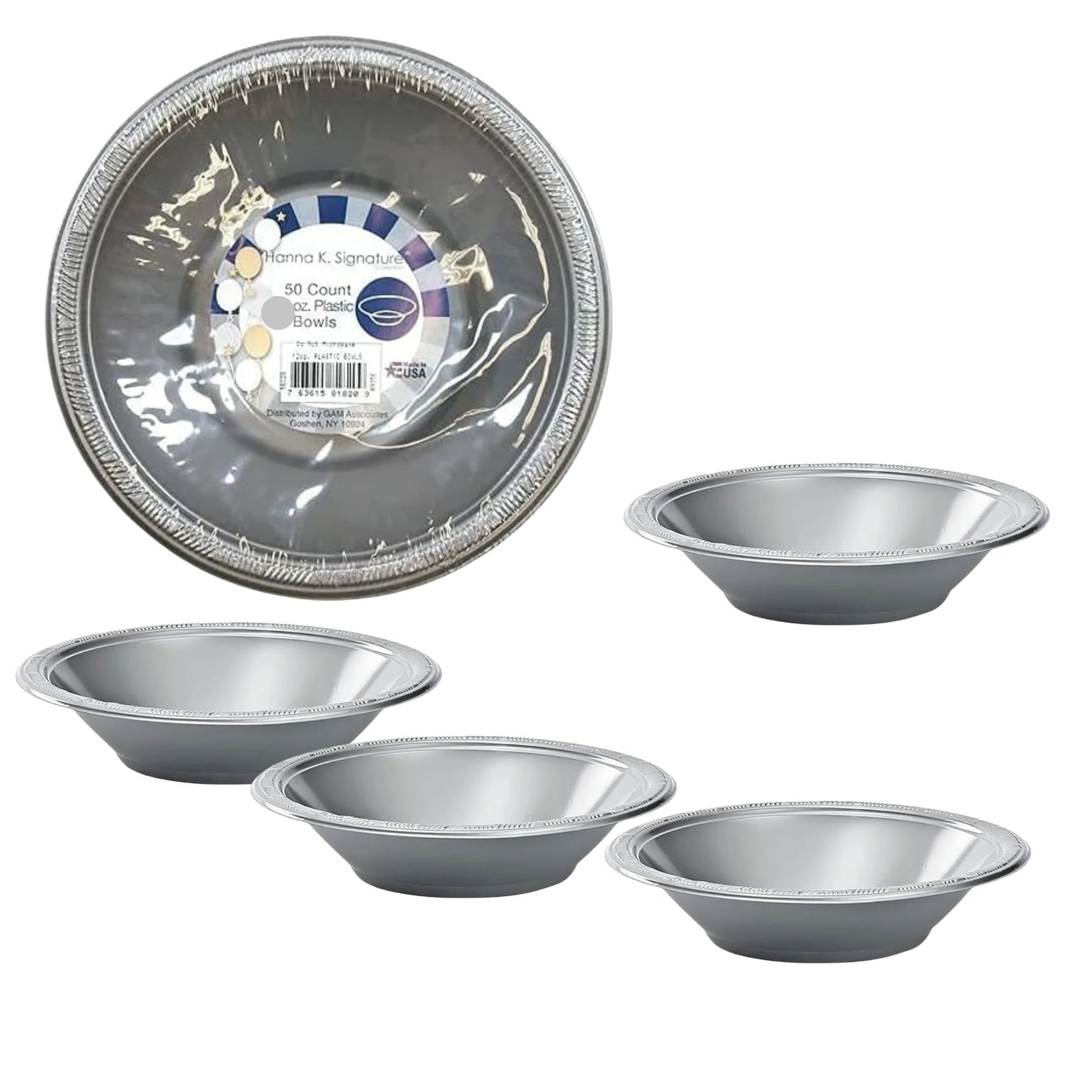 COMBO-PARTY SET: SILVER -Complete Disposable Dining Solution for Your Event Disposable Tableware Hanna K Signature