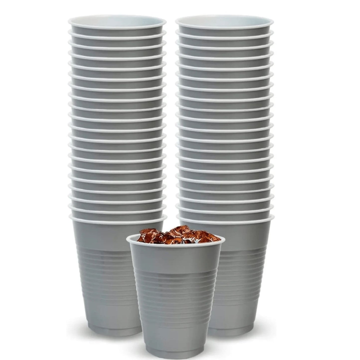 COMBO-PARTY SET: SILVER -Complete Disposable Dining Solution for Your Event Disposable Tableware Hanna K Signature