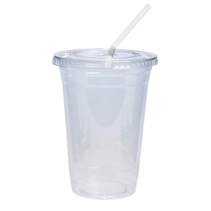 *WHOLESALE* 20oz Disposable Plastic Clear PET Cups | 600 ct/Case Smoothie Cups VeZee