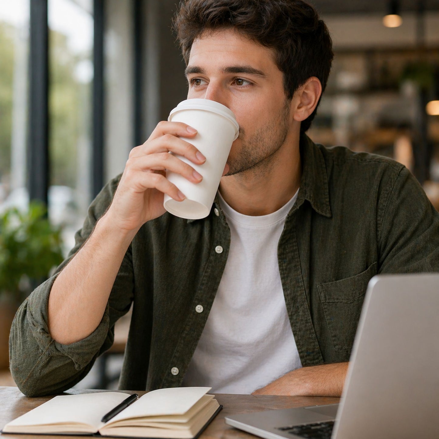 *BUY BULK* 10 oz White Poly Paper Cups Hot and Cold Disposable Leak Resistant Cups Paper Cups VeZee