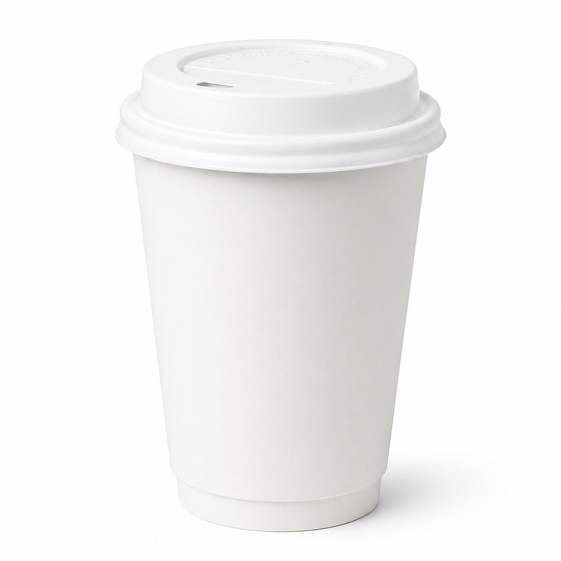 *Buy Bulk* 12oz Disposable White Poly Paper Cups with White Dome Lids Hot & Cold Paper Cups VeZee Pack of 100