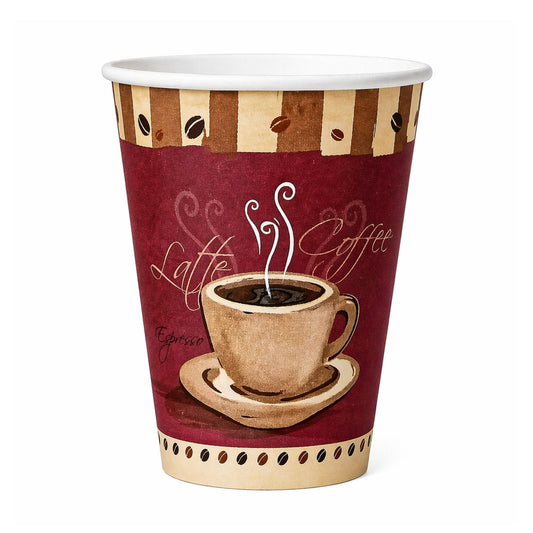 *WHOLESALE* 10 oz Heaven White Poly Paper Cups Hot and Cold Disposable Leak Resistant 1000/Case Paper Cups VeZee