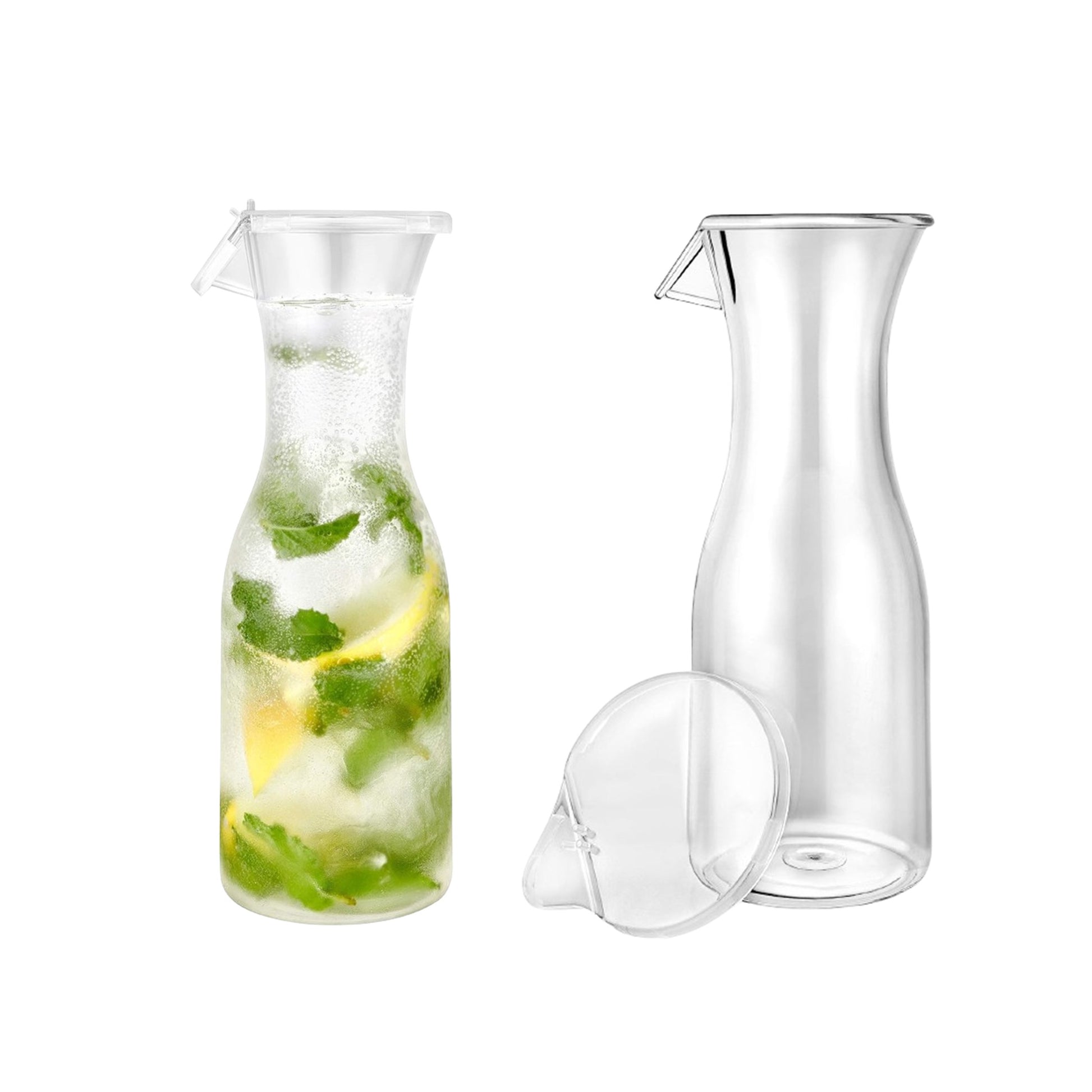 Lillian Carafe Juice Jar Beverage Decanter Acrylic 20 oz Serverware Lillian   