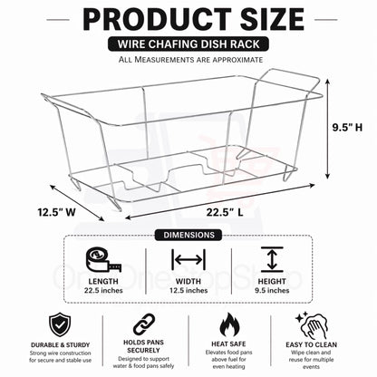 136 Piece Chafing Dish Buffet Aluminum Disposable Disposable VeZee