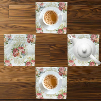 13" x 13" Premium 3-Ply Vintage Floral Tissue Napkins: 20 Count Napkins Ambiente