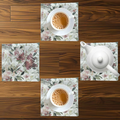 13" x 13" 3-Ply Premium Elegant Floral Design Tissue Napkin: 20 Count Napkins Ti-Flair