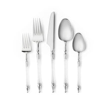 Sophisticated Cutlery 40 pcs Glitter Silver / Silver Top Plastic Tableware  Sophisticate   